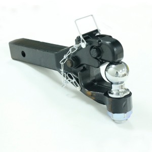 105010 Heavy Duty 8Ton Black Forged Trailer Pintle Hook With 2” Hitch Ball