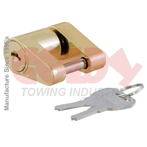 China wholesale Tension Lock Hitch Pin - 11411 1/4 Inch Brass Plating Trailer Hitch Coupler Lock Pin – Goldy