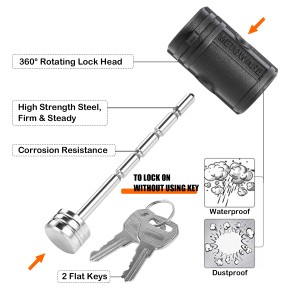 China Factory for China Yh9008 Trailer Hitch Coupler Lock Over Other Tongue Lock Thread