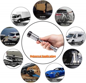 OEM/ODM Factory China Yh1911 Hitch Pin Lock 5/8 Trailer Lock Trailer Receiver Lock with Silicone Protective Cap, CTP